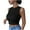 Black Tank Top for Women, variant on SAFUNY Women's Crew Neck Sleeveless Textured Top Form ting Tank Top for Evening Events White S