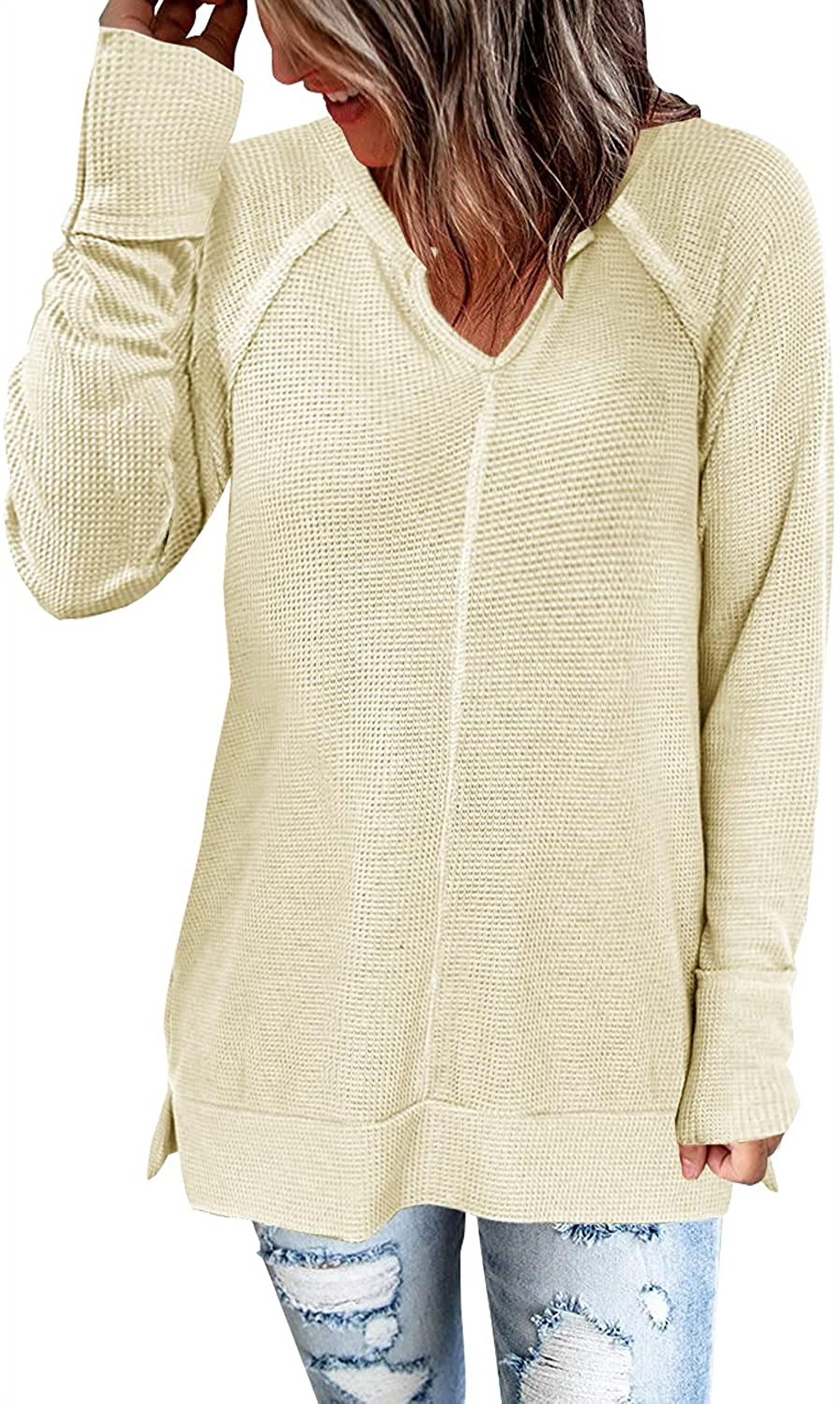 Women's Boho Floral Tunic Blouse - V Neck Long Sleeve Linen Shirt With Ruffle Peplum