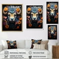 thumbnail image 4 of Designart "Cosmic Highlanders In Yak Land" Yaks Canvas Wall Art, 4 of 7