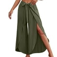 thumbnail image 5 of TYGHBN Womens Wide Leg Pants Flowy Summer Business Work Casual Beach Palazzo Pants Business Casual Pants for Women plus Size Wide Legged Pant Long Linen Pants Women Womens Pant Romper Casual Workout, 5 of 8