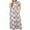 White, variant on Azrian Womens Plus Size Dresses Casual O-Neck Summer Short Sleeve Print Loose Pocket Long Dress