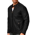 thumbnail image 3 of Chamarra Para Hombre Shendy Vendi Chaqueta Vinipiel Tipo Biker Negro Chica, 3 of 5