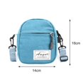 thumbnail image 3 of Bolso 3 piezas de lona para mujer, bandolera de retazos, minibolsos informales (azul), 3 of 6