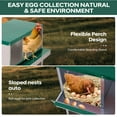 thumbnail image 3 of GloryStar Chicken Nesting Box with Large Vented Hole – Metal Egg Laying Boxes with Organized Compartments for Chickens That Support Everyday Egg Collection in the Coop and Provide a User-Friendly, 3 of 6