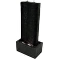 thumbnail image 1 of Sunnydaze 31"H Electric Polyresin Rippling Tower Column Outdoor Water Fountain with Lights, 1 of 6