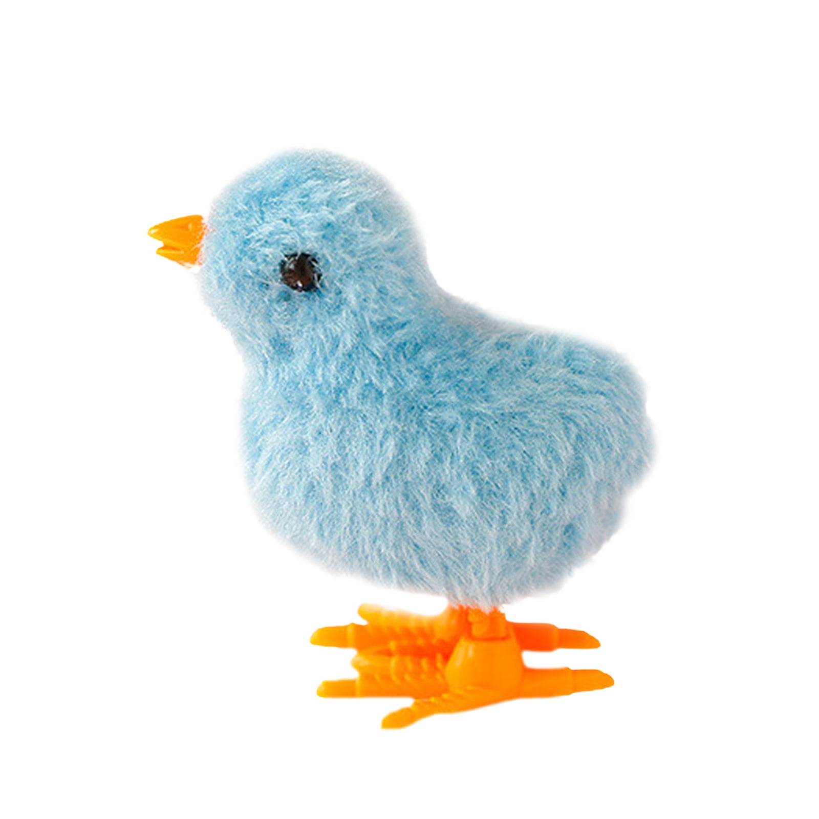 Lovely Fluffy Plush Bird Clockwork Toys Table Decor Kids Gifts Easter Favors 