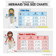 Sun Tail Mermaid Swim Set; Bali Blush Mermaid Tail + Purple Monofin for Swimming; size - Teen/Adult Large (JL)