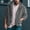 Grey, variant on Dpytoraw Men's Casual Autumn/winter Hooded Zipper Long Sleeved Pocket Jacket Loose Warm Everyday Trench Coat