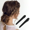 thumbnail image 2 of Unique Bargains 1 Pair Fashion Water Drops Hair Clips Hairdo Clip Black, 2 of 5