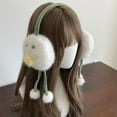 thumbnail image 6 of RUISINERY Novelty Plush EarMuffs for Women and Kids Ear Warmer Funny Eyes Lips Furry Headband for Christmas New Year Gifts, 6 of 9