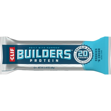 Clif Bar Builder's Protein, 2.4 oz bars, Cookies 'n Cream 12 bars