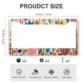 thumbnail image 3 of Flowery Tulips In A Bright Stripey License Plate Frames 2 Pack Tulip Spring Floral License Plate Cover Front Plates Frames Car Tag Frame for US And CA 2 Hole Aluminum License Plate Frame, 3 of 6