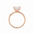 thumbnail image 4 of Cora Jewellery 2CT Heart Moissanite Simple Solitaire Engagement Ring For Women, 10K Rose Gold, 4 of 5
