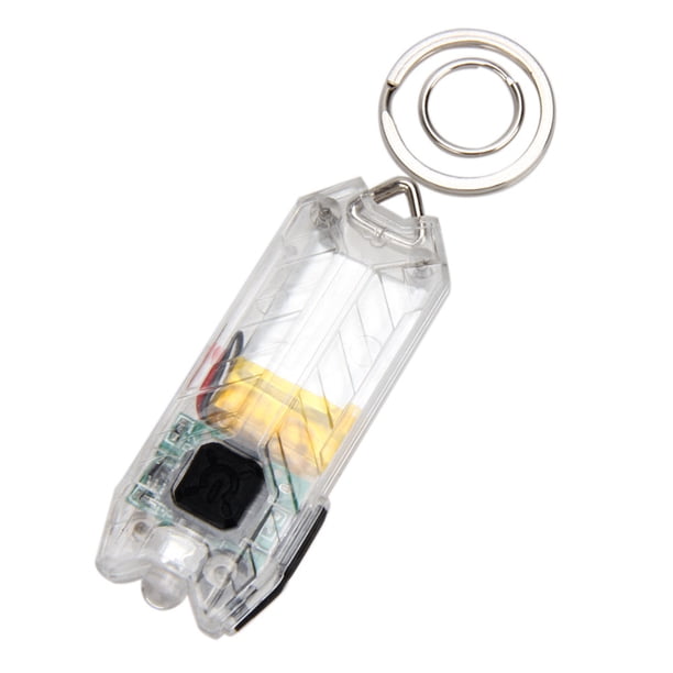 Bewildely Llavero antorcha portátil LED recargable Mini linterna ligera Super brillante luces pequeñas iluminación de lectura nocturna Iluminación y accesorios