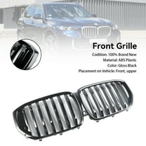 Gloss Black Front Bumper Grille Grill Fit For BMW G05 LCI X5 2024  Single Line