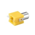 thumbnail image 3 of Conector de audio y video AV hembra RCA de montaje en panel PCB amarillo 5Pcs, 3 of 4