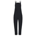 thumbnail image 6 of Prolriy Jumpsuits for Women, Casual Summer Jumpsuits Sleeveless Loose Spaghetti Strap Overalls Jumpers Womens Jumpsuit Black L, 6 of 6