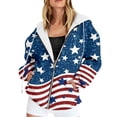 thumbnail image 2 of EliteGoogv Women Hoodies Zip Up Sweatshirt For Women Womens Zip Up Hoodies Fleece Lined Graphic Jacket For Women Casual Pullover Hoodie With Print Long Sleeve Autumn Outerwear Top, 2 of 5