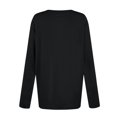 thumbnail image 5 of Long Sleeve Tops for Women T-Shirt Casual Solid Colour Tops T Shirt Round Neck Pullover Blouse, 5 of 5