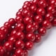 thumbnail image 1 of Natural Mashan Jade Round Beads Strands Dyed Red about 41pcs/strand 15.7 inch 10mm Hole: 1mm, 1 of 3