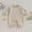 Beige, variant on Loicainy Toddler Baby Boy Girl Fleece-lined Sweatshirt Romper 3 6 9 12 18 Months Solid Color Long Sleeve Jumpsuit for Newborn Cute Clothes