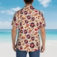 thumbnail image 3 of Lsque rock music Skull record pattern Hawaiian Shirt for Men, Unisex Summer Beach Casual Short Sleeve Button Down Shirts-X-Large, 3 of 9
