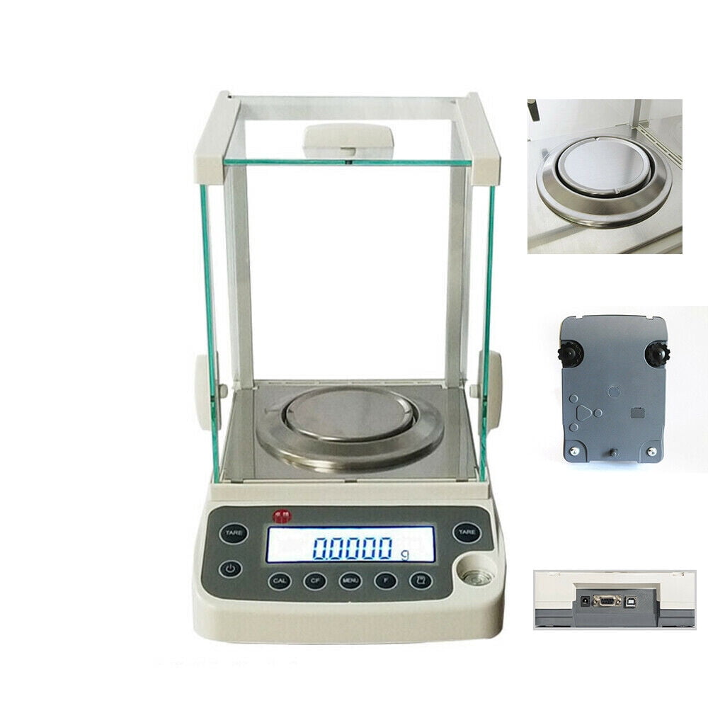 Miumaeov Lab Electronic Analytical Balance 0.1 mg 120x0.0001 Digital Precision Scale 110V W/AC Adapter