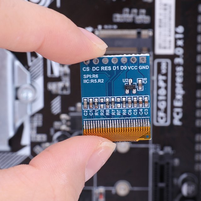 Módulo De Pantalla Oled Componentes electrónicos de los pixeles 3.3-5V de la placa de circuito 64x48 de la pantalla de visualización de 0,66 pulgadas
