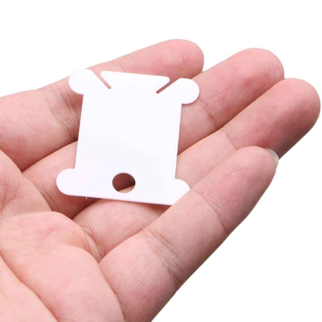 100Pcs Embroidery Floss Craft Thread Bobbin Cross stitch thread Cross Stitch Plastic Storage Holder Sewing Needlecraft