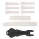 thumbnail image 4 of Accesorios para instrumentos musicales, pasador de puente de guitarra folclórica, silla de montar de hueso de guitarra, tuerca de hueso de guitarra, valor excepcional, 4 of 12