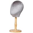 thumbnail image 1 of Cabeza de maniquí con exhibición de sombrero, modelo de cabeza de maniquí, portátil de mesa con Base de madera Base Corta Gris Yuyangstore Cabeza de maniquí, 1 of 7