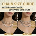 thumbnail image 3 of FindChic 2pcs Stainless Steel Necklace for Women Layered Herringbone Choker Flat Snake Chain Birthday Valentines Day Jewelry Gifts Her Girlfriend Wife Lady Female Adults Age Ideas, 3mm & 5mm, 3 of 10
