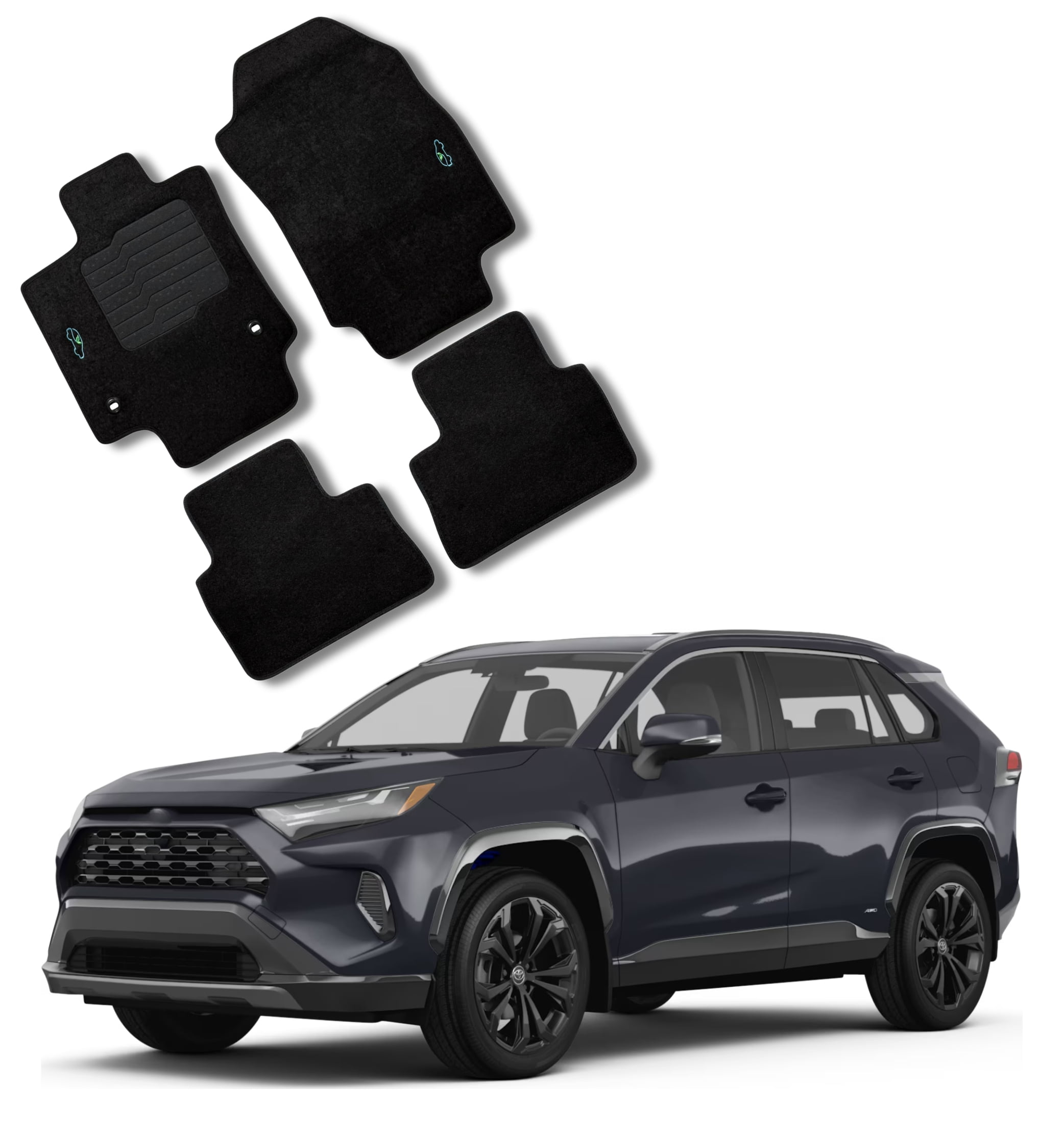 ecoMats Carpet Floor Mats Fit for 2019 to 2025 Toyota Rav4
