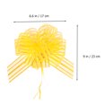 thumbnail image 4 of 10Pcs Fil Pull Arcs Mariage Parti Fils Pull Arcs Cadeau Décoratif Pull Arcs Jaune, 4 of 8