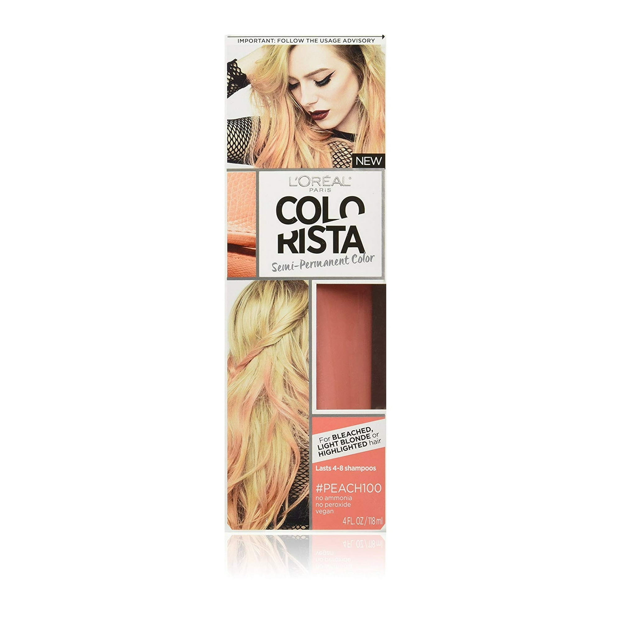 L Oreal Colorista Semi Permanent Hair Color No Ammonia No Peroxide Vegan Peach100 Walmart Canada L Oreal Colorista Semi Permanent Hair Color No Ammonia No Peroxide Vegan Peach100 Walmart Canada