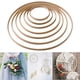 thumbnail image 2 of Anillo de bambú para decoración del hogar, 1/5 Uds., 8-33cm, círculo de madera, atrapasueños redondo, aro DIY para corona de flores, casa, jardín, planta, decoración colgante Tan Jianjun unisex, 2 of 2