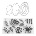 thumbnail image 4 of Sello transparente con patrón de flores de TPR para hacer tarjetas de álbum de recortes, decoración de álbumes de fotos, 4 of 14