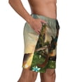 thumbnail image 4 of The Legend Of Zelda Breath of the Wild Men's Beach Shorts Swim Trunks Casual Quick Dry Board Shorts Swimwear Pants with Mesh Lined and Pockets, 4 of 8