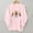 Pink, variant on asdoklhq Christmas Oversized Sweatshirt for Women Round Printed Loose Fitting Sweatshirts Long Sleeve Hoodless Sweatshirts Black 2X