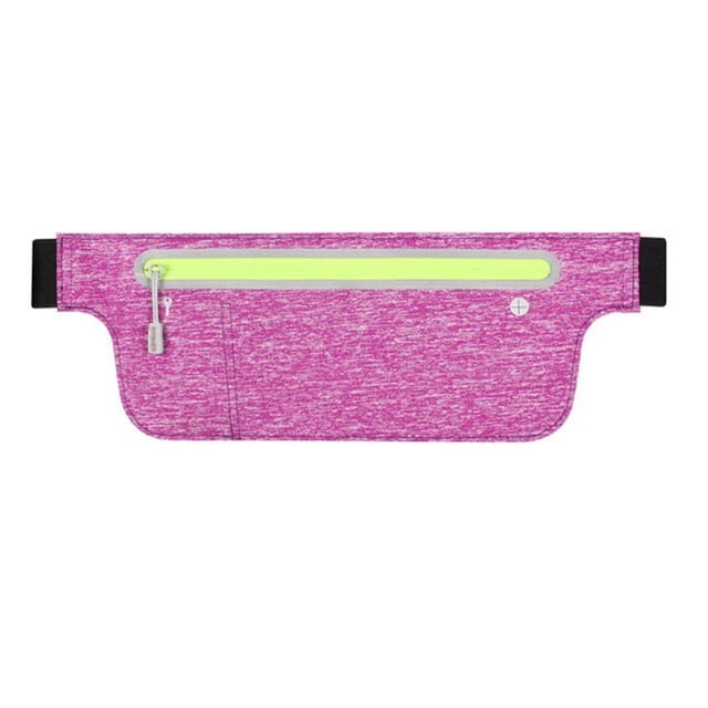 Riñonera ultradelgada para correr Hukapapa, bolsa liviana, resistente al agua, para entrenamientos, actividades de viaje, camuflaje morado