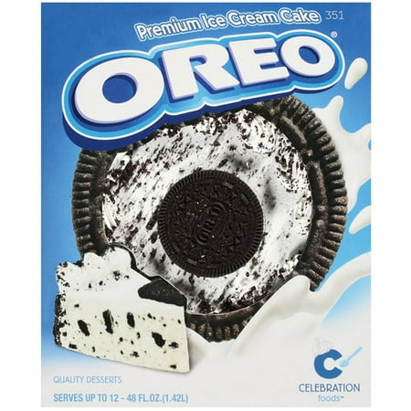 Celebration Foods Oreo Premium Ice Cream Cake, 48 oz  Walmart.com