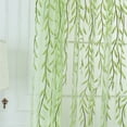 thumbnail image 6 of FNGZ Curtain Willow Voile Tulle Room Window Curtain Sheer Voile Panel Drapes Curtain Gn m Green, 6 of 9
