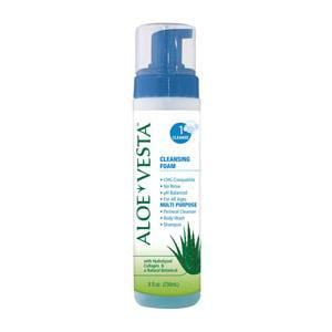 ConvaTec Aloe Vesta Cleansing Foam,  No-Rinse 8 oz Bottle, Pack of