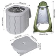 thumbnail image 2 of Cubeta Inodoro portátil para acampar Práctico inodoro plegable montado en el automóvil con carpa para viajes Adultos Niños y ancianos Orinal portátil A prueba de olores y antideslizante, 2 of 8