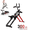 Black+Red, variant on LuckyNote 3-in-1 Spine Twist Stretcher & Stair Stepper & Waist Trainer, Adjustable Back Stretcher Machine for Lower Back Exercise, Core Activation & Full-Body Workout