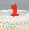 Ladybug Fancy #1 Molded Candle - Party Supplies - 1 Piece