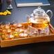 thumbnail image 5 of Tetera de vidrio transparente para el hogar, hornos microondas, tetera, taza, máquina de café, señorita, 5 of 6