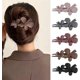 thumbnail image 1 of 5 pinzas para el pelo con forma de mariposa para mujer, con forma de pico de pato mate y pinza de cocodrilo para mujer y niña, 1 of 5