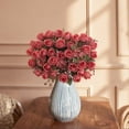 thumbnail image 6 of Artificial Silk Rose and Peony Bouquet, 30cm Wedding Home Decoration, No Watering Needed, for Wall, Table, or Handheld Flower Arrangement, 6 of 8