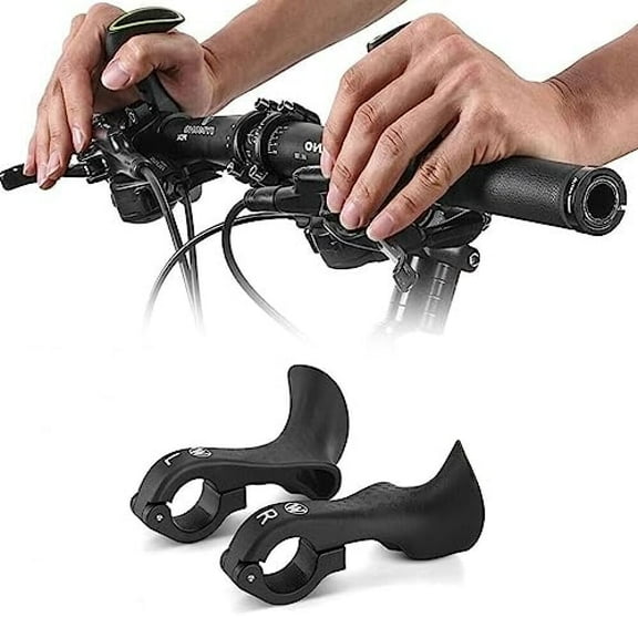 NUHUi Mountain Bike Handlebar Ends, Black 3 Pack